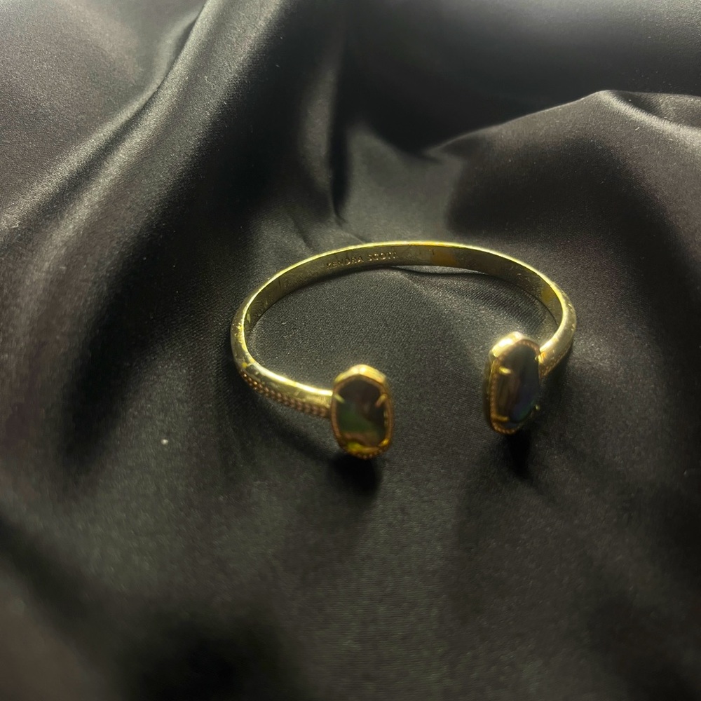 Kendra Scott: Elton Gold Cuff Bracelet in Abalone Shell
